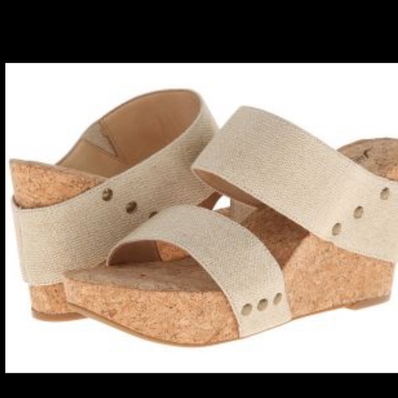 lucky brand cork wedges